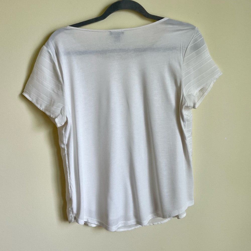 Ann Taylor Factory Textured Short Sleeve Top - Picture 4 of 7
